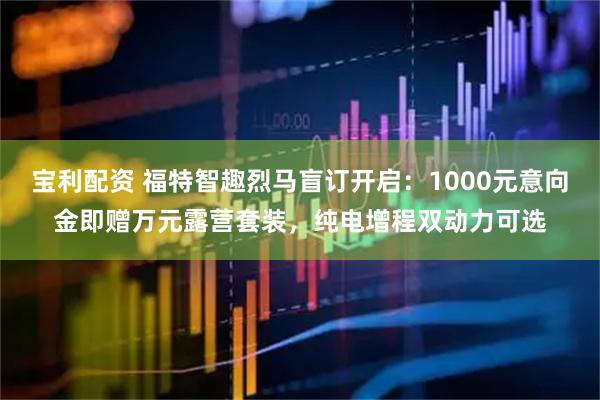 宝利配资 福特智趣烈马盲订开启：1000元意向金即赠万元露营套装，纯电增程双动力可选