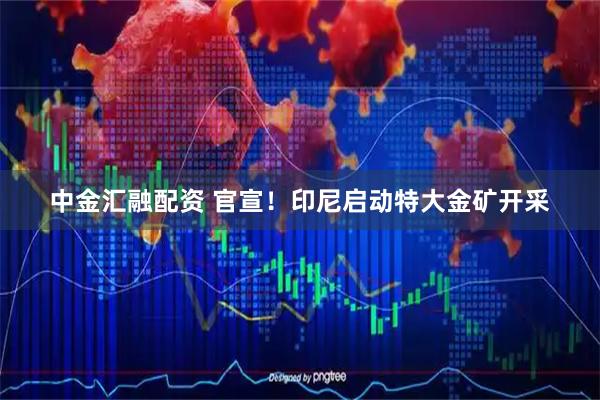 中金汇融配资 官宣！印尼启动特大金矿开采